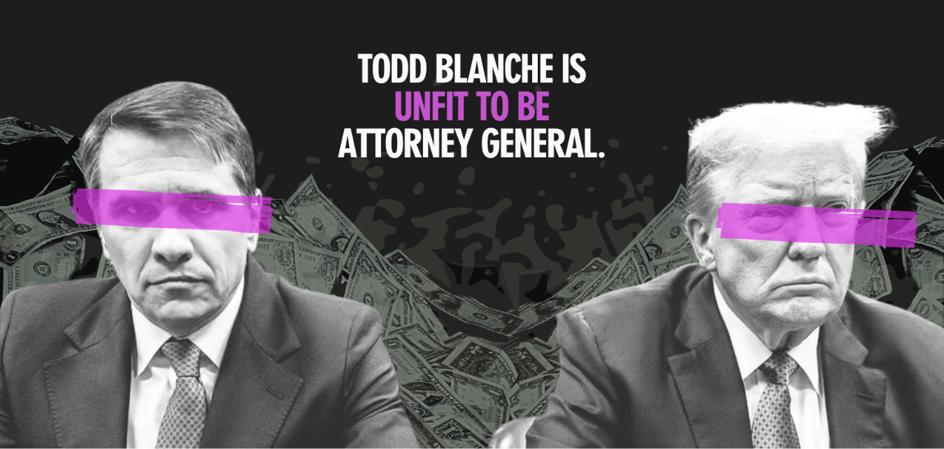 Todd Blanche is unfit to lead the Justice Department